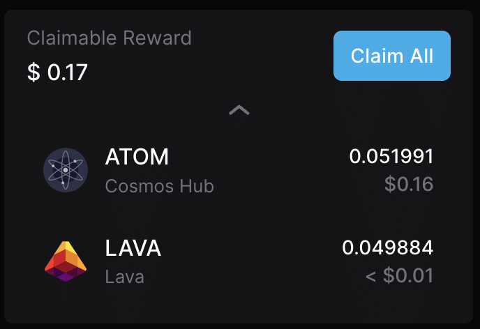 does staking compound claimable reward