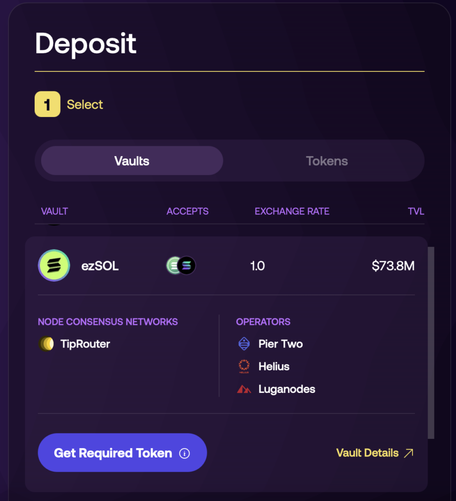 Select a Vault