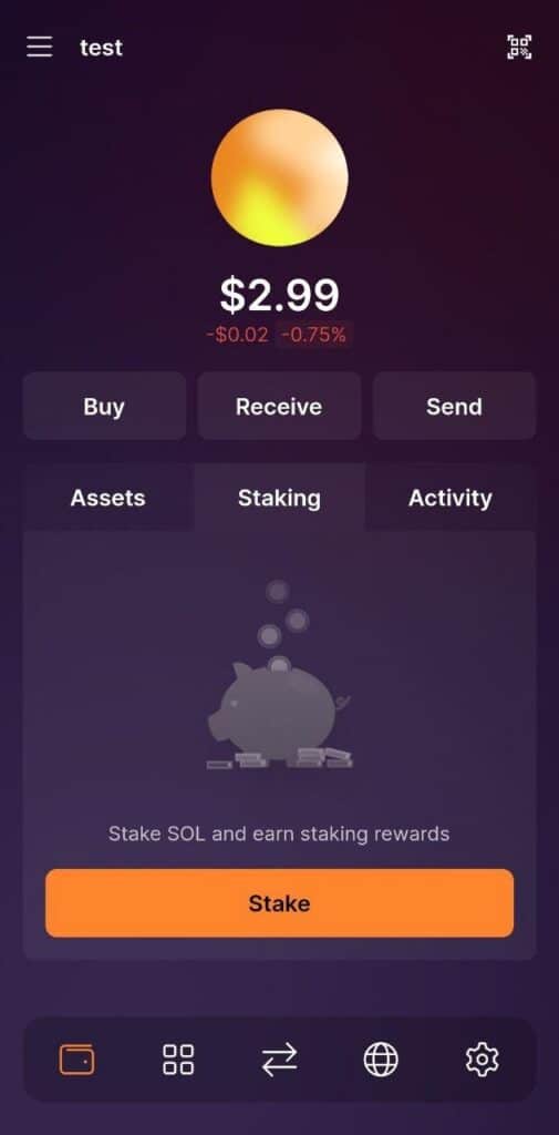 native staking solana test