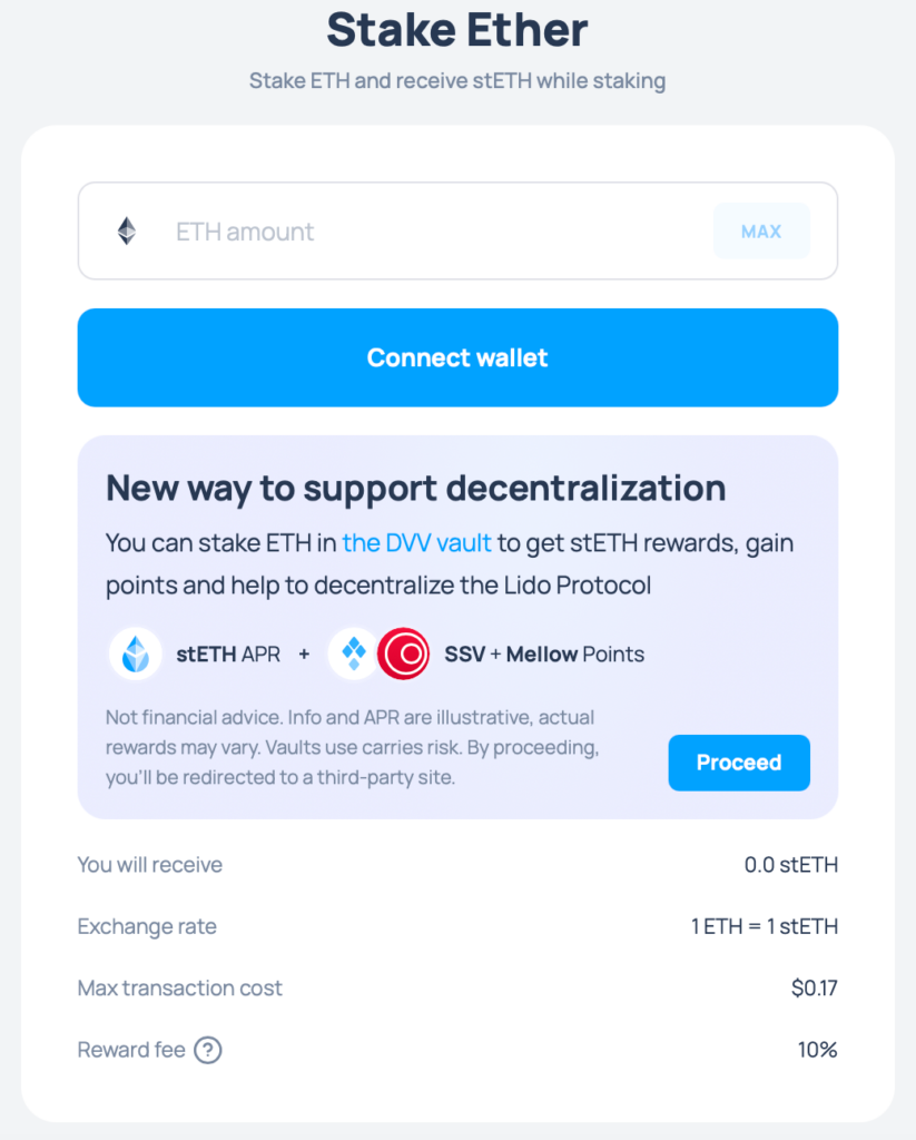 stake ether