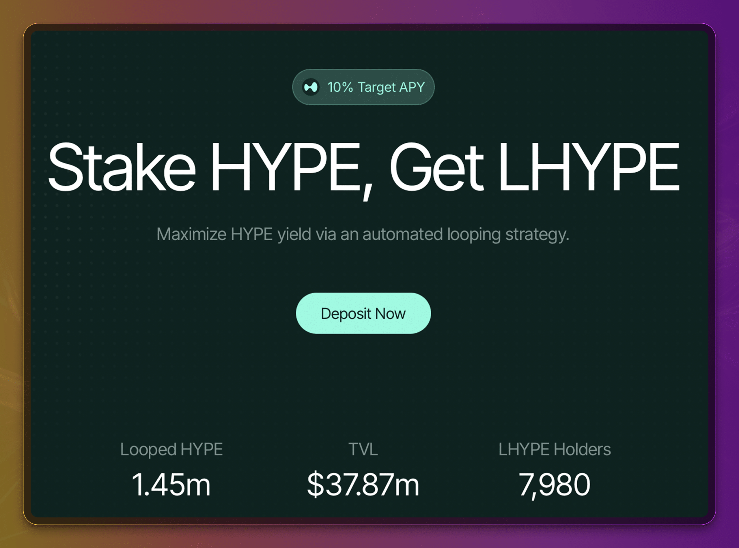 Introducing Looped Hype (LHYPE)