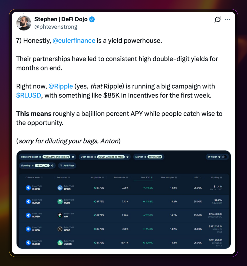 Yield Sustainability and Transparency
