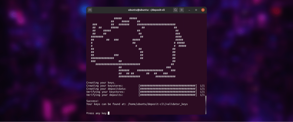 Generate a Validator Key Pair