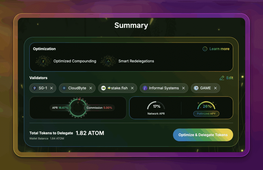 Choose Validators With High APR